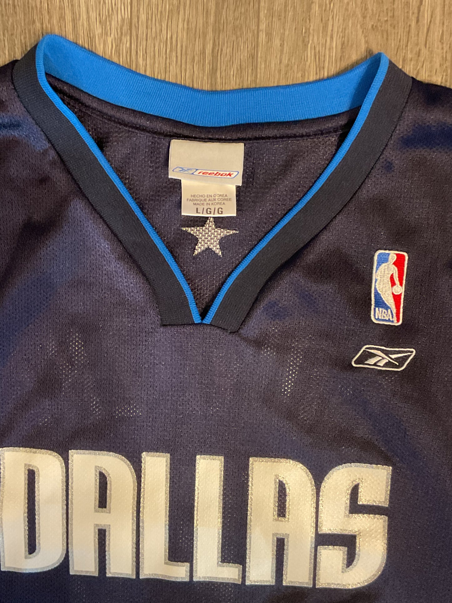 Dirk Nowitzki Large Dallas Mavericks Reebok Jersey